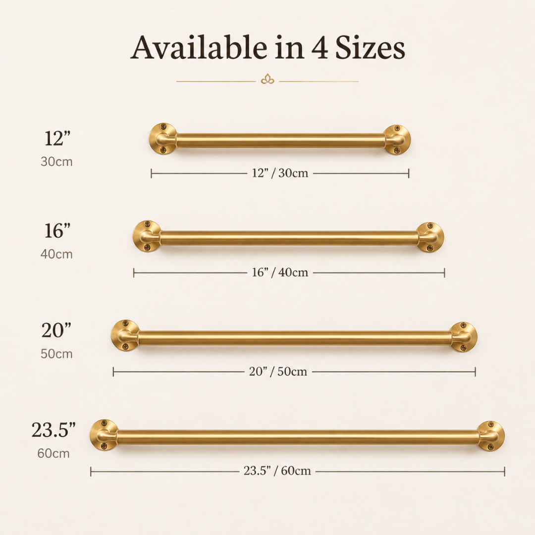 Brass Wall-Mounted Towel Bar technical specifications