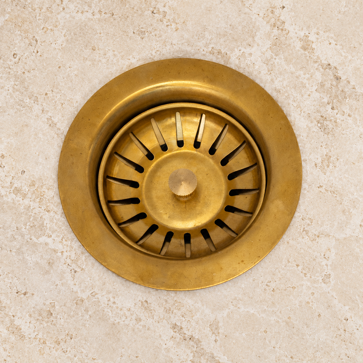 Heritage brass sink strainer