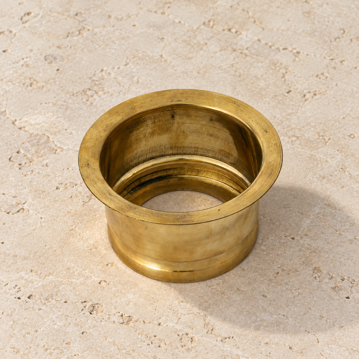 Solid brass kitchen flange