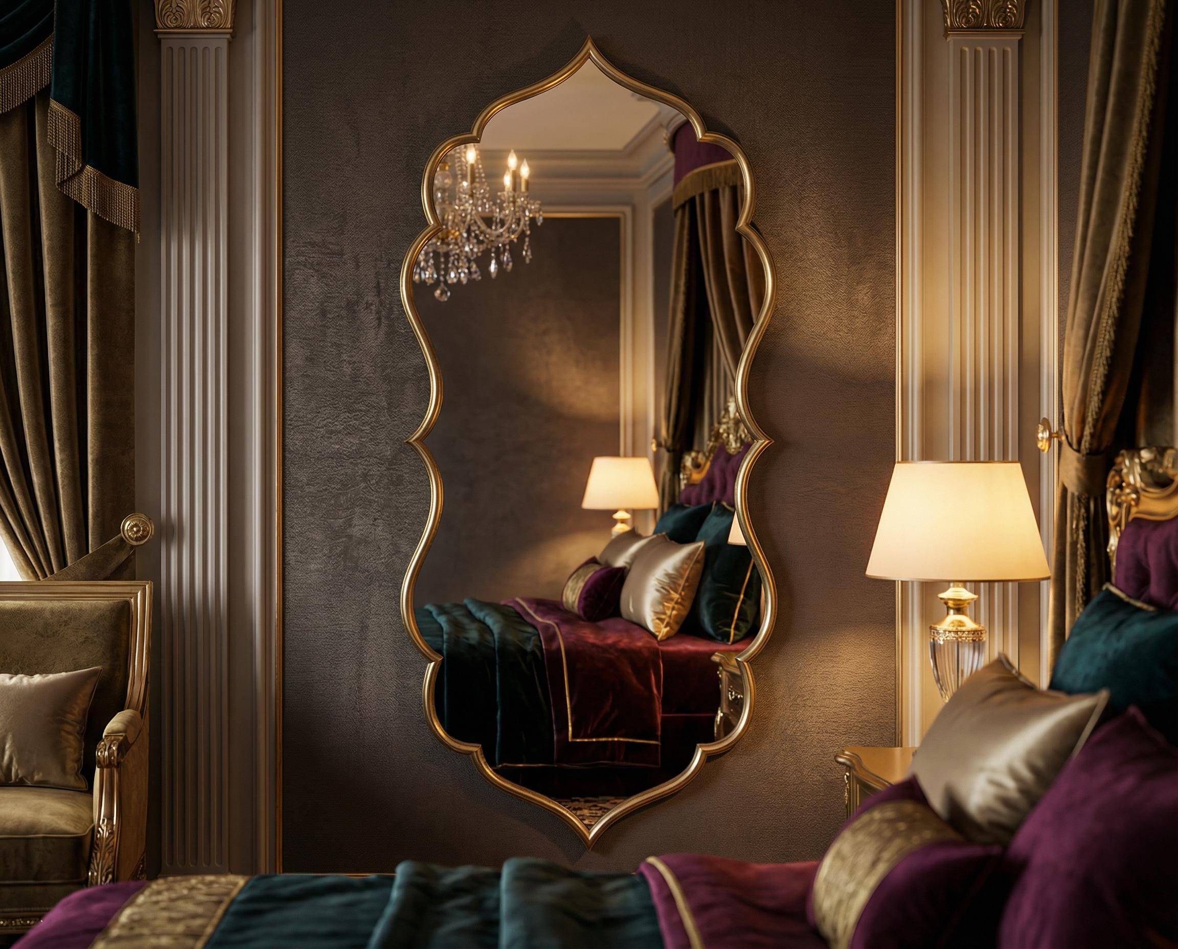 Layla Full-Length Scalloped Mirror